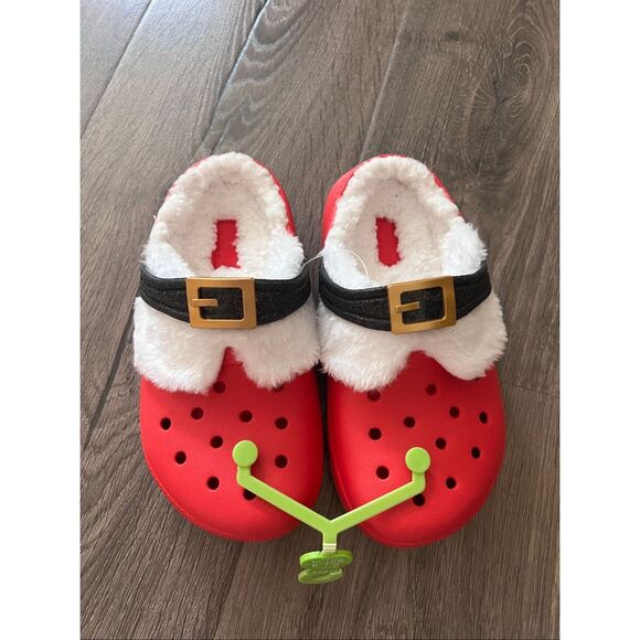 Crocs Unisex-Child Classic Holiday Lined Clogs - Picture 1 of 4